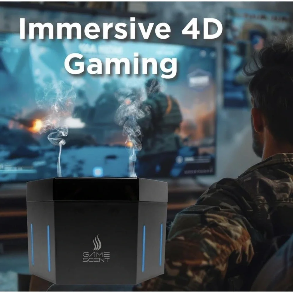 GameScent AI 4D Gaming Movie‎ Scent Atomizer System HDMI PC Console VR Adapter